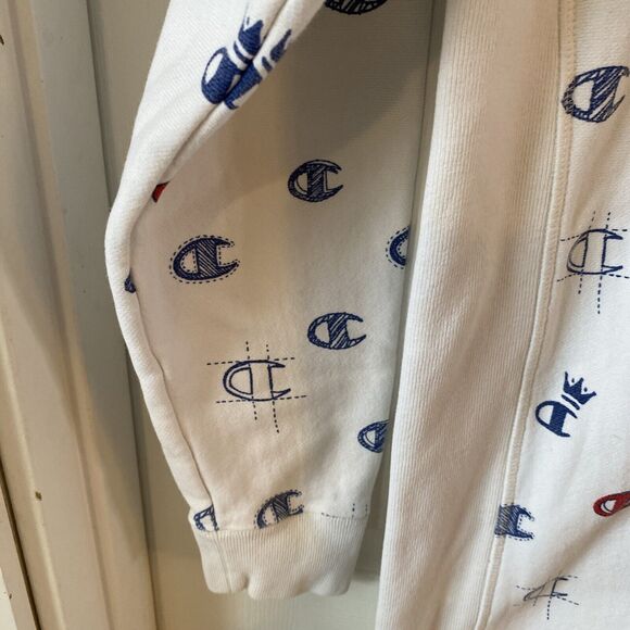 Vintage 90’s Champion Reverse Weave Sweatshirt Men’s Medium Spell Out Pullover - Picture 6 of 13